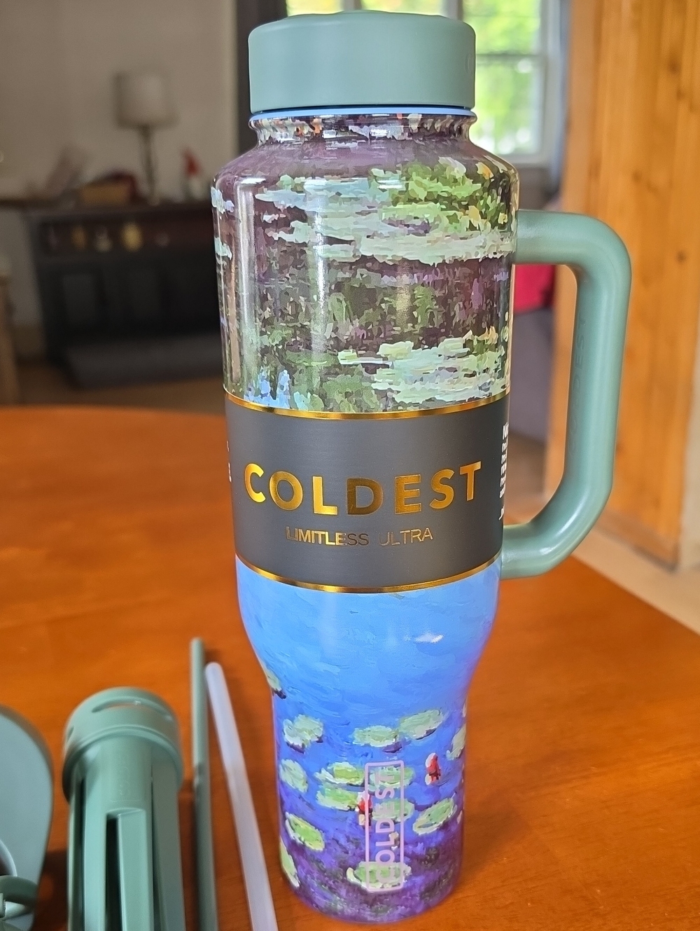 Coldest 46 oz Limitless Bottle - Water Lilies
